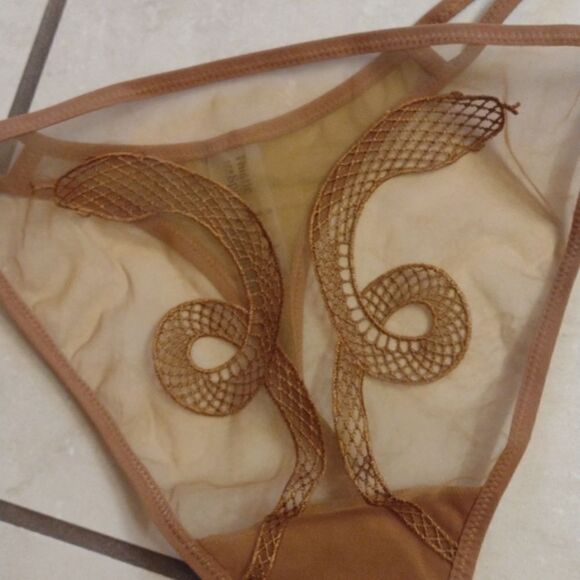 NWT Rare Thistle and Spire Medusa Thong Liquid Gold size 2X - Picture 4 of 10
